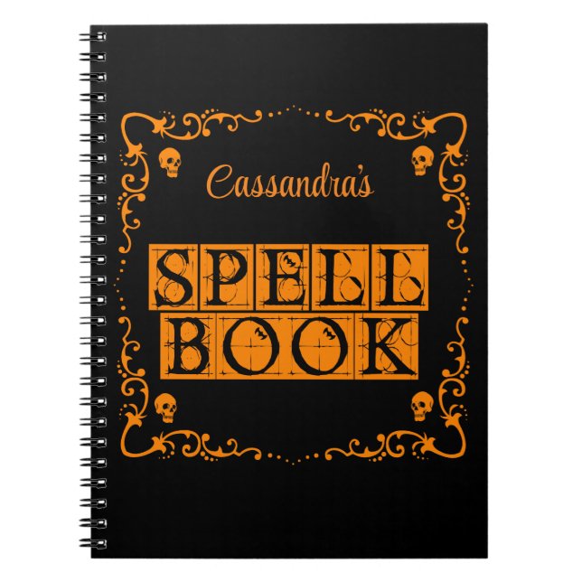 Livre Orange Goth Spell Personnalisé (Devant)