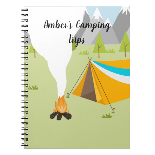 Livre personnalisé avec thème camping (Devant)