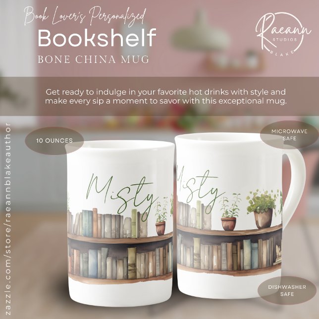 Livre personnalisé Bone China Mug (Créateur téléchargé)