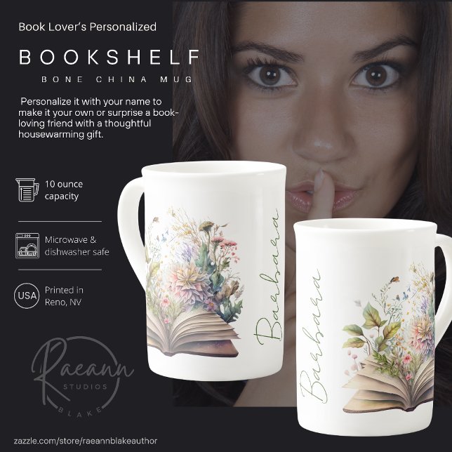Livre personnalisé Bone China Mug (Créateur téléchargé)