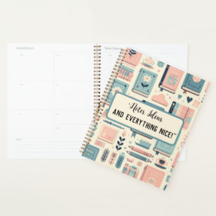 Livre personnalisé et école pastel plante