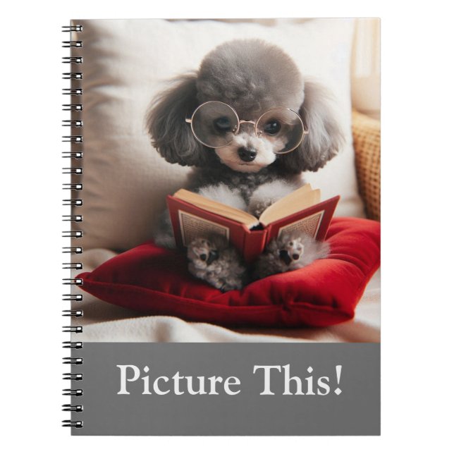 Livre photo adorable de caniche. (Devant)