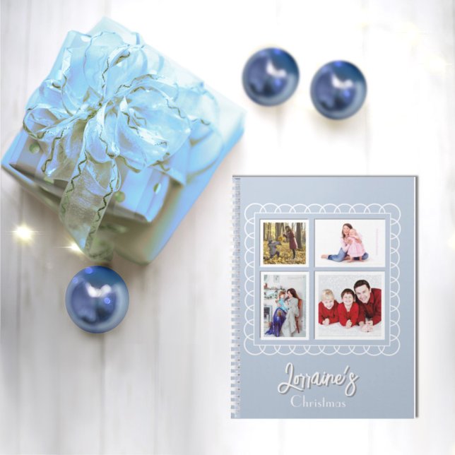 Livre photo bleu de Joyoux Noel (Créateur téléchargé)