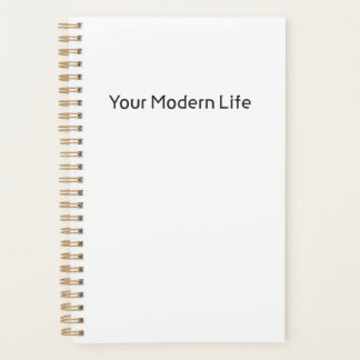 Livre/planificateur simple - Votre vie moderne