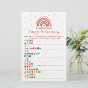 Livre pour enfants Emoji Pictionary Jeu Boho Arc-e