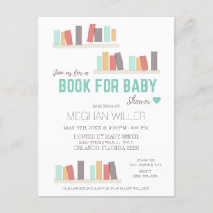 Livre pour invitation à une fête prénatale