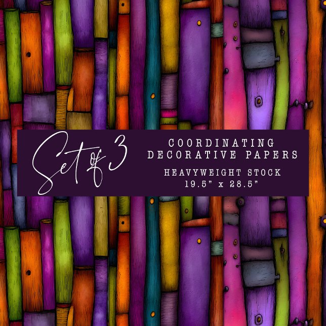 LIVRE QUIRKY ESPINES DÉCORATIVE PAPIER SET (QUIRKY BOOK SPINES DECORATIVE PAPER SET)