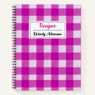 Livre Recette Retro vintage.   Pink En vichy Plat