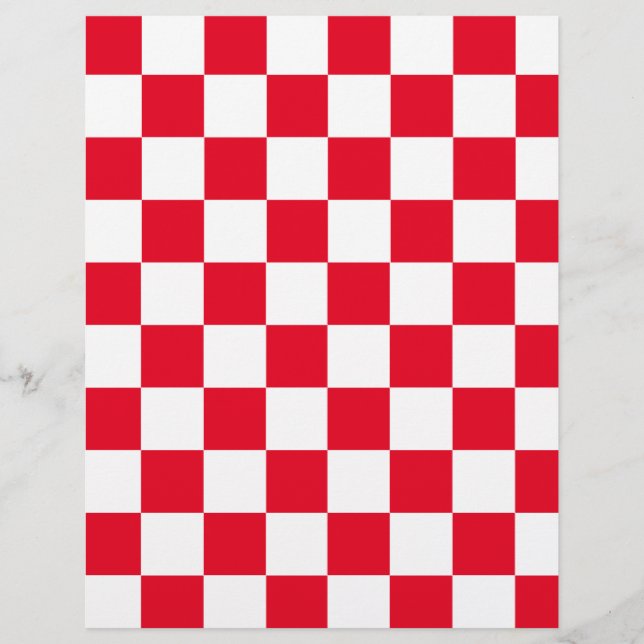 Livre rouge moderne rouge blanc croate Checkers pa (Devant)