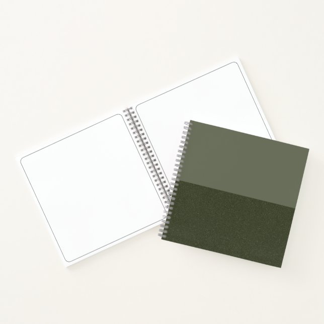 Livre vert Moss moderne personnalisé - double ton (Intérieur)
