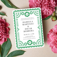 Livre vert Picado inspiré Faire-part de mariage