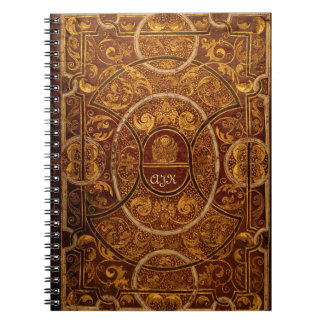 Livre Vintage doré Monogramme Goth