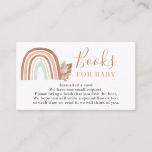 Livres Arc-en-ciel rose pour la carte Baby Girl