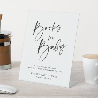 Livres Baby showers modernes pour bébé signe