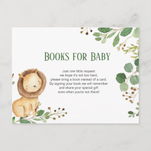 Livres bébé Lion vert insérer carte