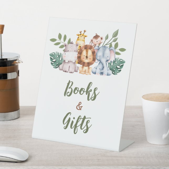 Livres Cadeaux Signe Jungle Safari Baby shower gar (In SItu)