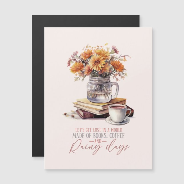 Livres, café et jours pluvieux (Devant / Derrière)