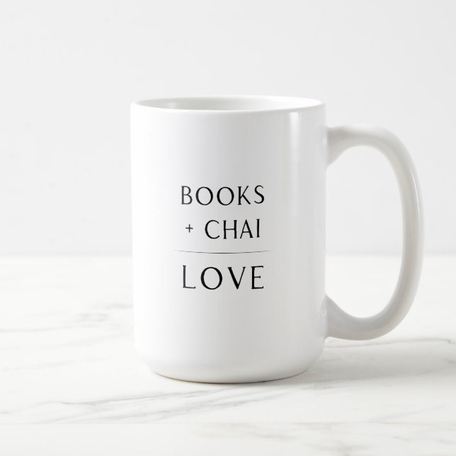 Livres + Chai = Love Mug (Droite)