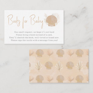 Livres Coastal Ocean Boho pour carte bébé