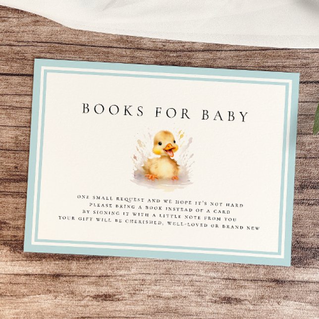 Livres de Baby shower Little Duck pour Baby Card (Créateur téléchargé)