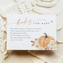 Livres de bébé pour carte de bébé Little Pumpkin B