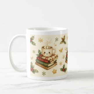 Livres de cacao de Noël cosy Mug de houx