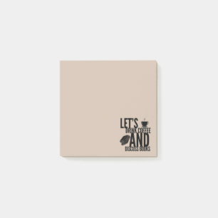 Livres de café Lecture Post-It Notes