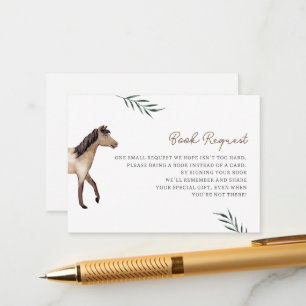 Livres de chevaux pour carte de boîtier pour bébé