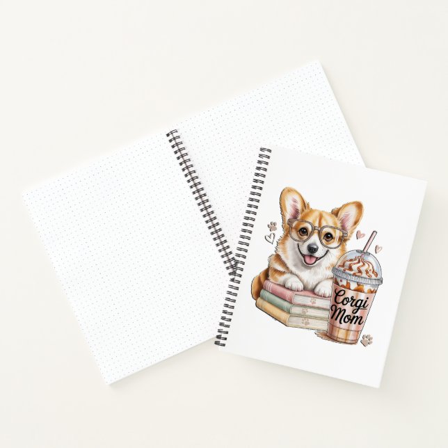Livres de Corgis et café glacé pour chien (Intérieur)