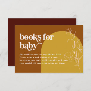 Livres de FARRAH Retro 70 pour carte Baby shower