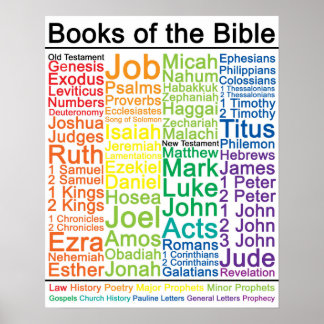 Livres de la Bible Poster 16x20