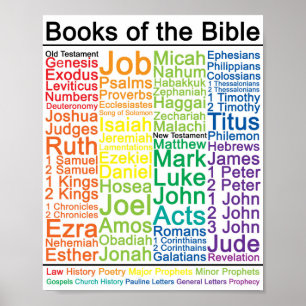 Livres de la Bible Poster 8x10