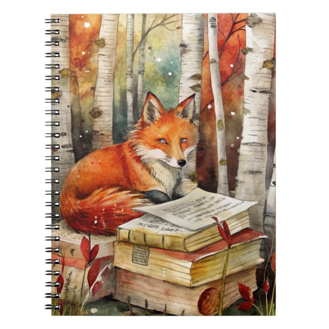 Livres de Renard Vintage Rustique Bois Automne (Devant)