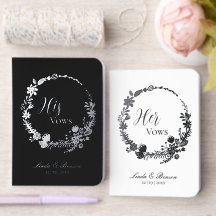 Livres de Voeux de Mariage Élégants Fleur Sauvage