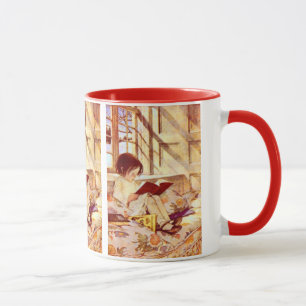 Livres d'images dans la tasse de professeurs de