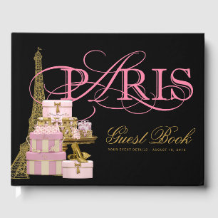 Livres d'or de fête d'anniversaire élégants à Pari