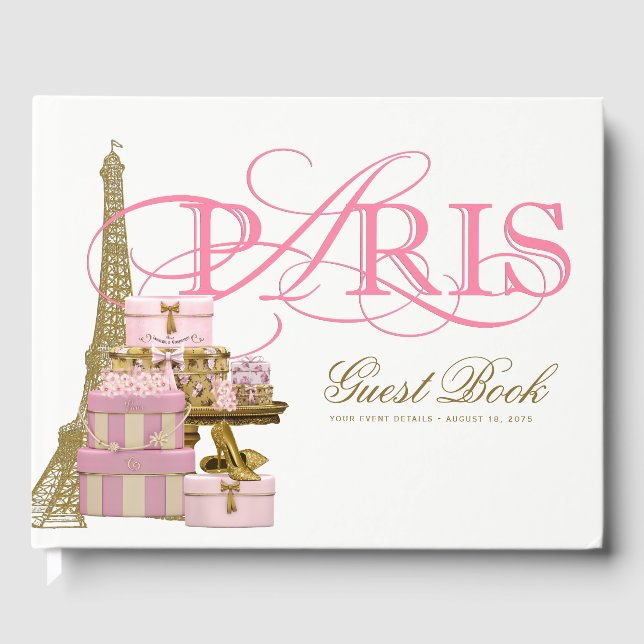 Livres d'or pour fête d'anniversaire à Paris (Recto)