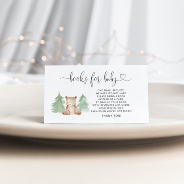 Livres d'ours de bois pour bébé carte d'enclos (Créateur téléchargé)