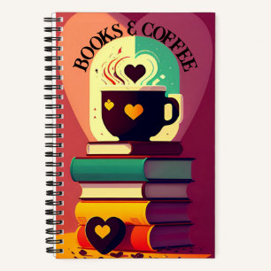 Livres Et Café Carnet Personnalisé