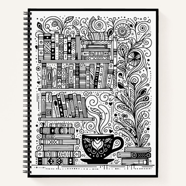 Livres Et Café Couleur Me Doodle 2 (Devant)