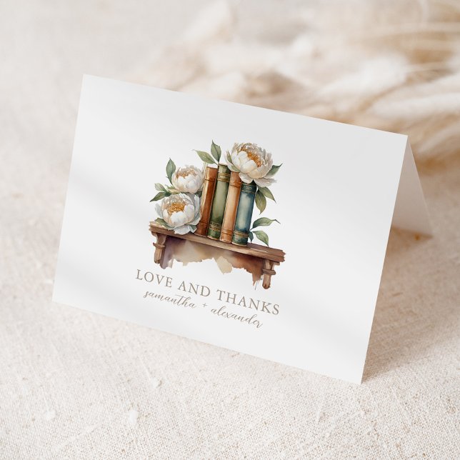 Livres et Carte de remerciements Baby shower Brunc (Créateur téléchargé)