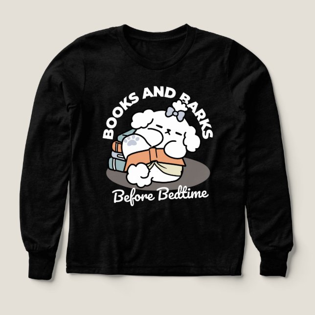 Livres et écorces - Conception de lecture de chien (Motif recto)