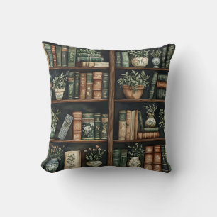 Livres et fleurs Lance Oreiller