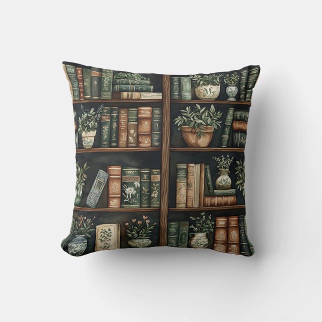 Livres et fleurs Lance Oreiller (Recto)