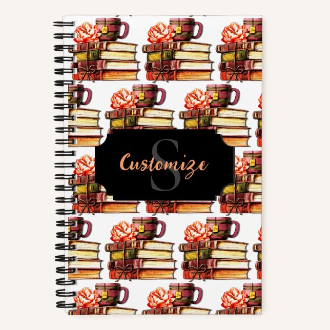 Livres Et Thé Blanc Personnalisés (Recto)