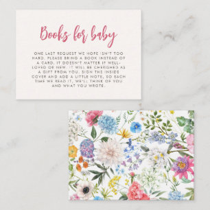 Livres Floraux pour la carte de boîtier bébé