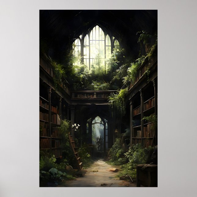 Livres Gothiques Botaniques Impression de Biblioth (Devant)