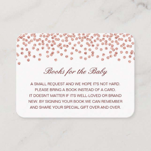 Livres modifiables pour la carte d'insertion bébé (Devant)