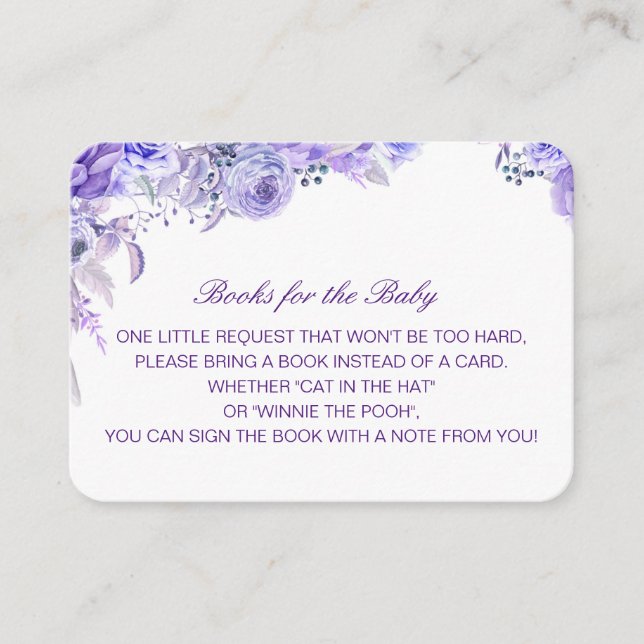 Livres modifiables pour la carte d'insertion bébé (Devant)