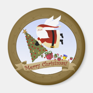 Livres père Noël Magnet de Noël
